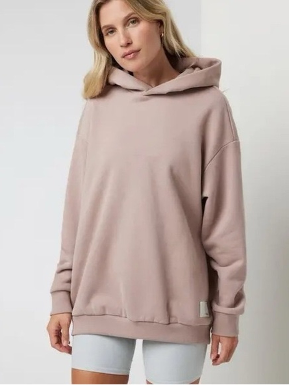 Vuori Restore Oversized Hoodie Sweatshirt Fleece Pink Canyon Clay Small